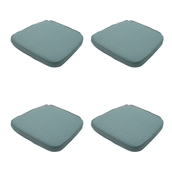 Madison Silver Canvas Eco+ Sitzkissen - 4er-Set