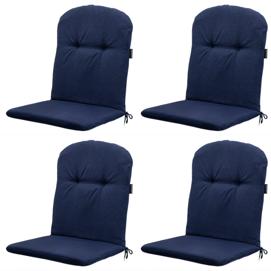 Madison Panama Indigo Schalensitzkissen - 4er-Set