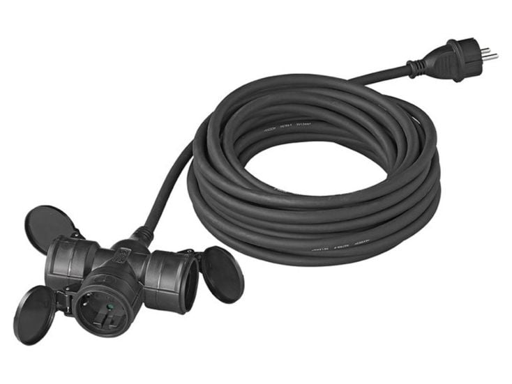 ProPlus 3 x 2,5 mm² 3-Fach Steckdose Schuko - 25 Meter