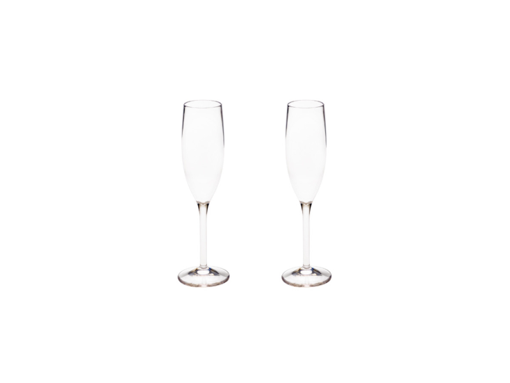 By Caryl 180 ml Set von 2 Kunsttoff Champagne Gläser