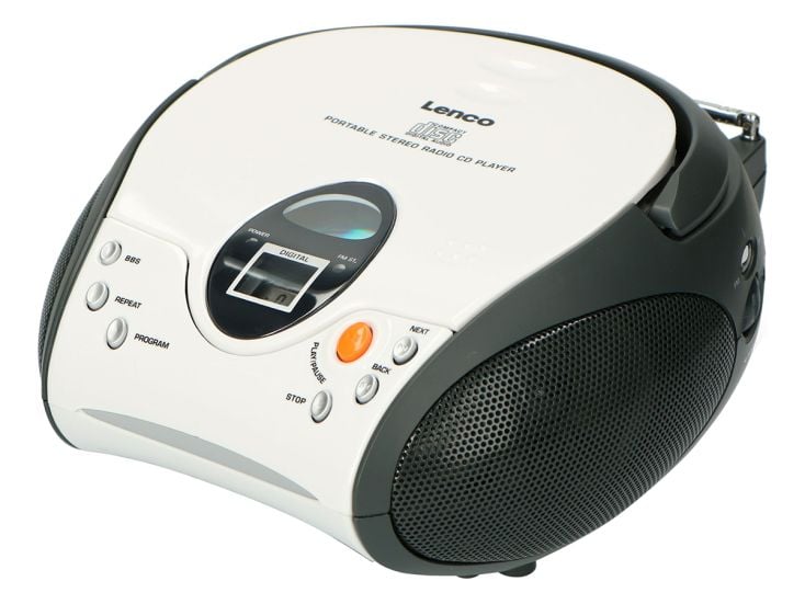 Lenco SCD-24 Tragbares FM-Radio - White