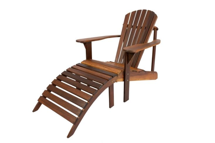 MaximaVida Toronto adirondack Gartenstuhl mit Fußstütze