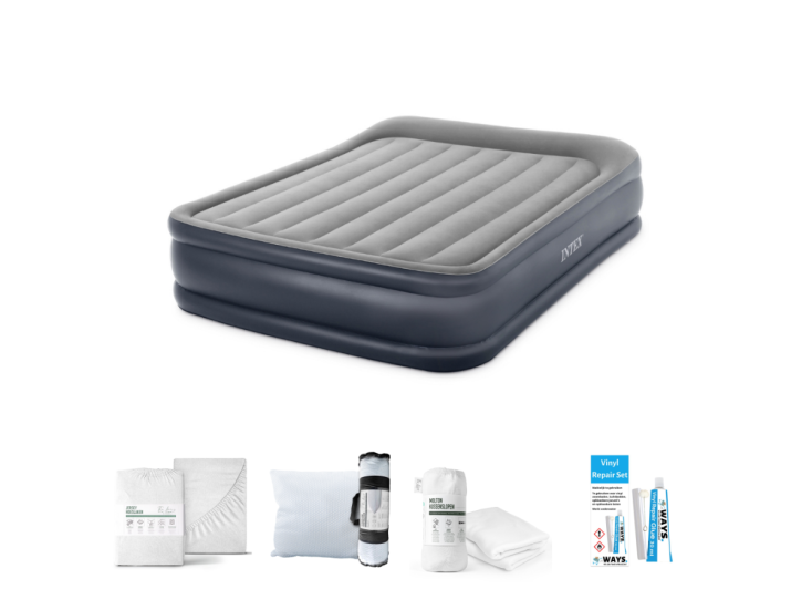 Intex Deluxe 203 x 152 cm Luftmatratzen-Set - 
5-teilig