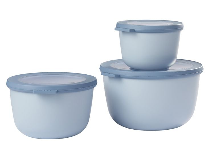 Mepal Cirqula 3-teilige Set runde XL Frischhaltedosen - Blue