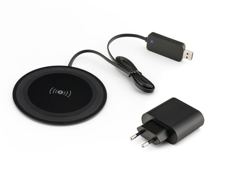 PSQ10C-B Qi Wireless Ladegerät - mit schwarzem Adapter