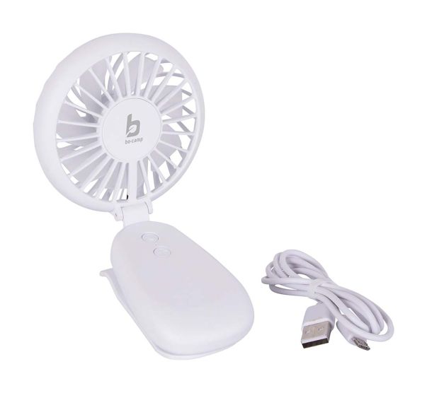 Bo-Camp Mini Wiederaufladbarer Ventilator mit Klemme