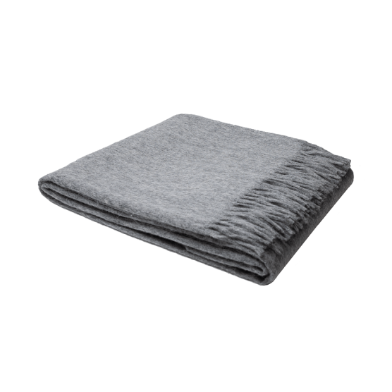 Chill Dept Santa Cruz Alpaka-Wolle Decke - Light Grey