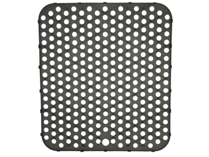 HEM 29,5x26 cm rutschfeste Abtropfmatte aus Silikon - Grey