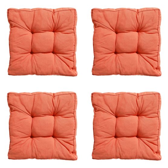 Madison Panama Flame Orange Sitzkissen - 4er Set