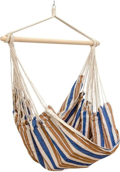AMANKA 185 x 130 XXL Hängestuhl - Blue Brown
