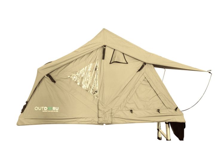 OutdoorU Compact 2 Personen Dachzelt - Khaki