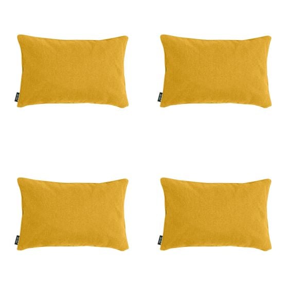 Madison Gold Canvas Eco+ Dekokissen - 4er-Set