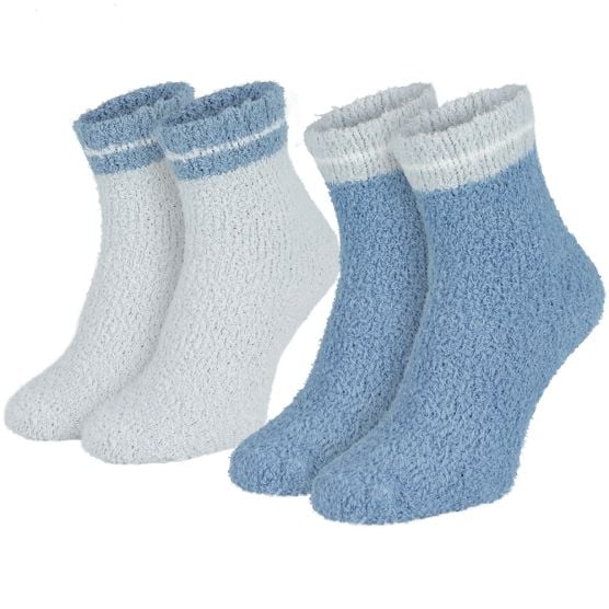 Black Snake Blau/Grau 2-Pack Damen Kuschelsocken