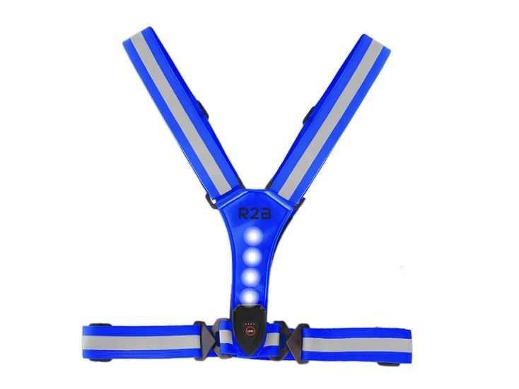 R2B Laufweste wiederaufladbar - Laufende Beleuchtung - Blau