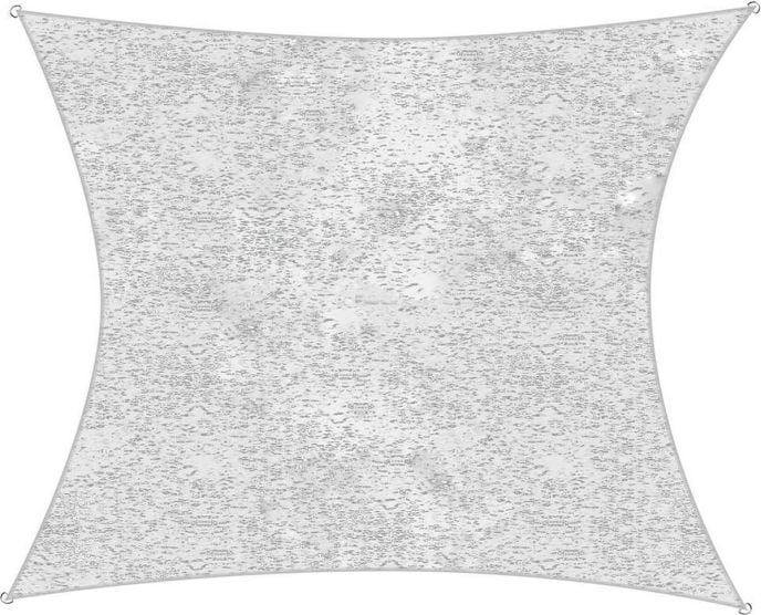 Parya 300 x 200 cm hellgraues Schattentuch