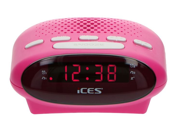 Ices ICR-210 FM Uhrenradio - Pink