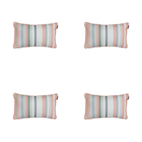 Madison Righe Lachs Dekokissen - 4er Set
