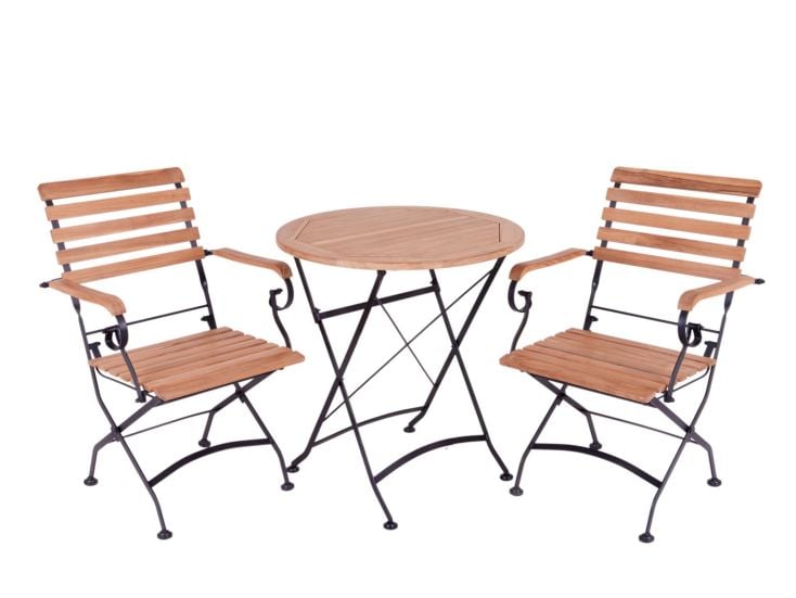 MaximaVida Toscana runder Bistro-Set mit Armlehne - 70cm
