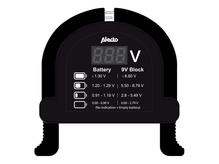 Alecto BTT2 Kompakter universeller Batterietester