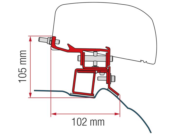 Fiamma Adapter F40Van Mercedes V Class