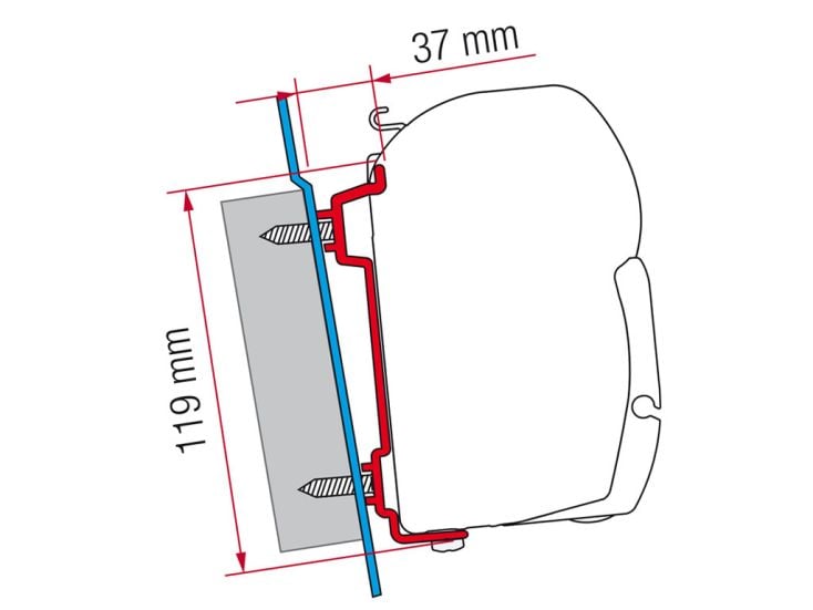 Fiamma F45 Adapter Transit High Roof