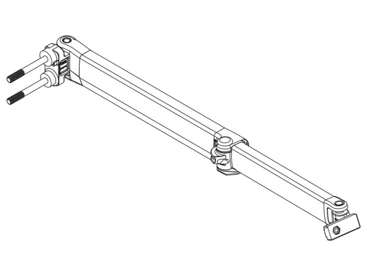 Fiamma Gelenkarm links F65S 011 320-400