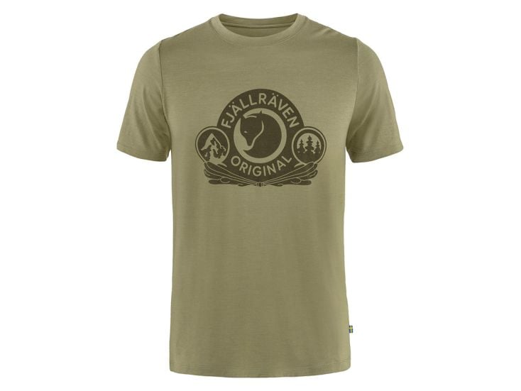 Fjällräven Abisko Wool Classic SS Light Olive Herren T-Shirt