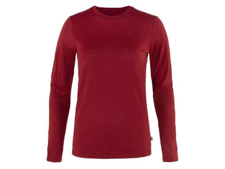 Fjällraven Abisko Wool LS Pomegranate Red Damen Shirt