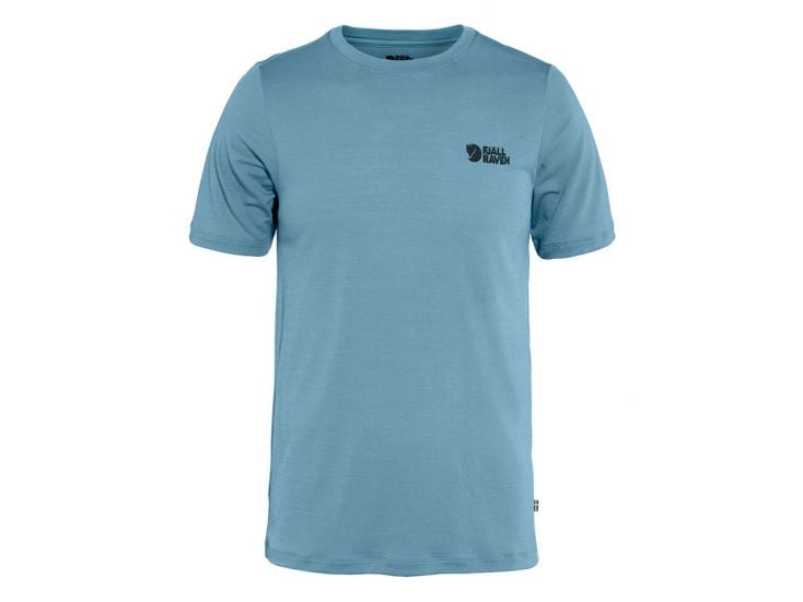 Fjällräven Abisko Wool Logo SS Dawn Blue Herren T-Shirt