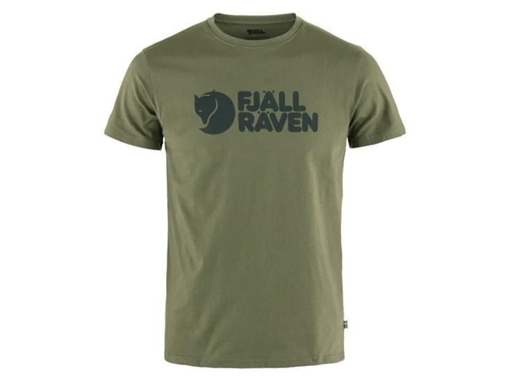 Fjällräven Logo Herren T-Shirt - Laurel Green