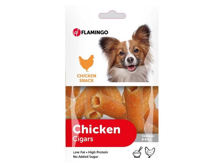 Flamingo Chicken Cigars Hundesnack