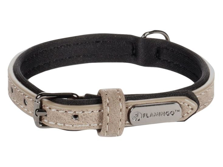 Flamingo Delu Taupe Halsband - M