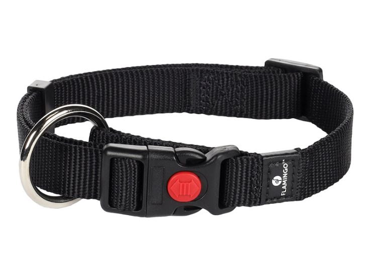 Flamingo Ziggi Black Halsband - S