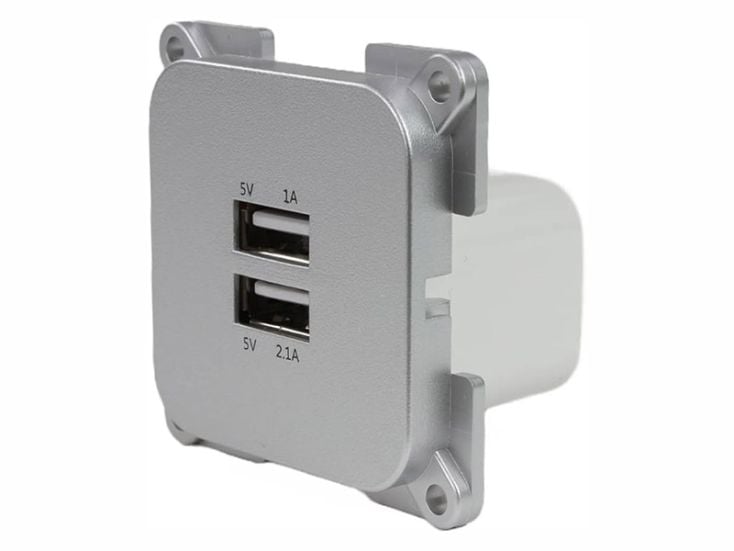 Haba C-Line USB silberne Steckdose
