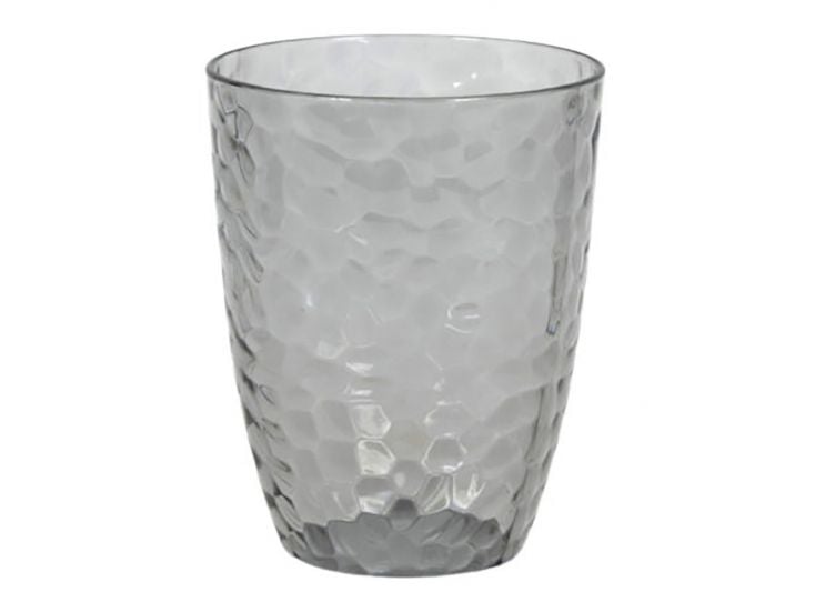 Transparentes graues Glas Ø8,50 cm