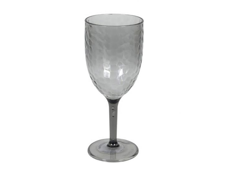 Transparentes graues Weinglas Ø8 cm