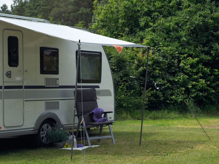 Sonnendach für Wohnwagen ohne Stangen