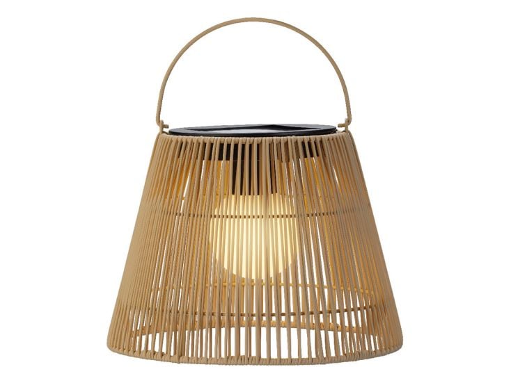 Lumineo Natural Rattan Solar Laterne
