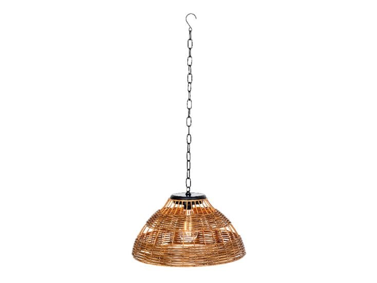 Lumineo Natural Rattan Solar-Hängelampe Lumineo Natural Rattan Solar-Hängelampe