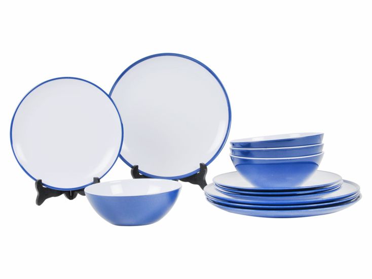 Kampa Midnight Blue 12-teiliges Geschirrset
