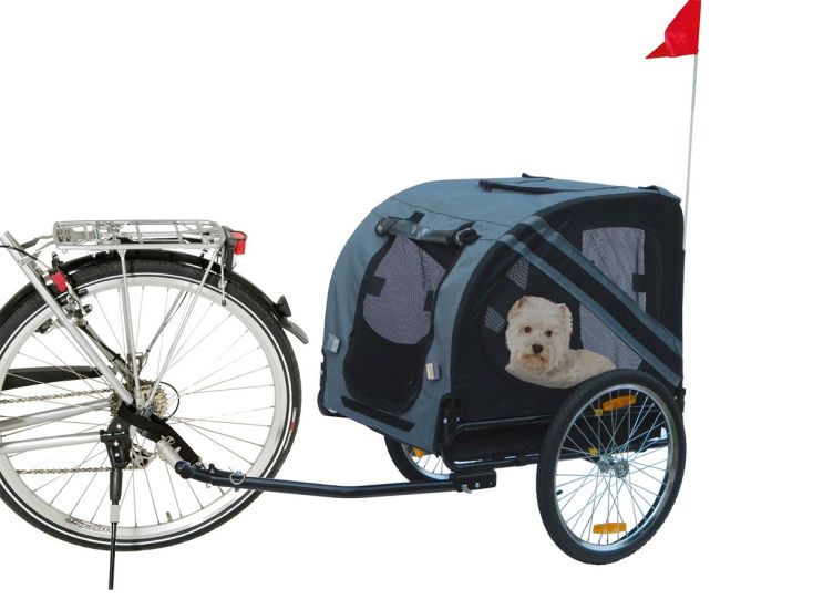 Zweite Chance Flamingo Doggy Liner Economy Hundefahrradanhänger
