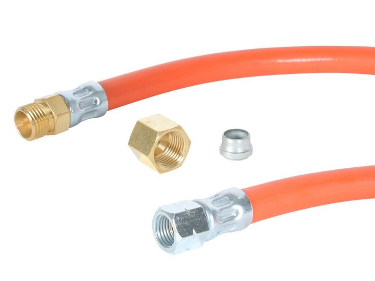 Obelink 1/4" Links x 8 mm Gasschlauch - 1 m