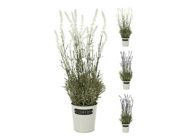Lavendel Kunstpflanze im Topf - 3 Farben
