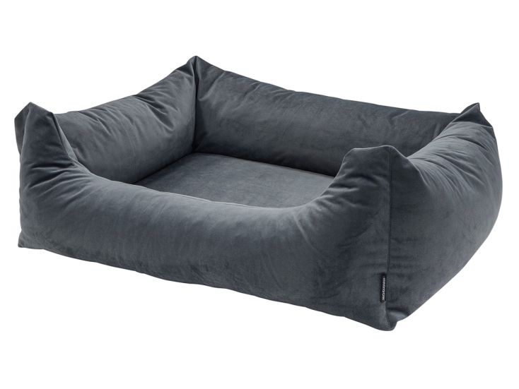 Madison Small Velours grey Hundekorb