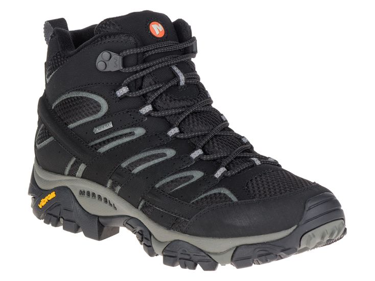 Merrell Moab 2 GTX Mid Black Herren Wanderschuhe