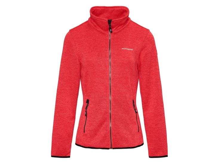 Nordberg Andrea Red Melange Damen Fleecejacke