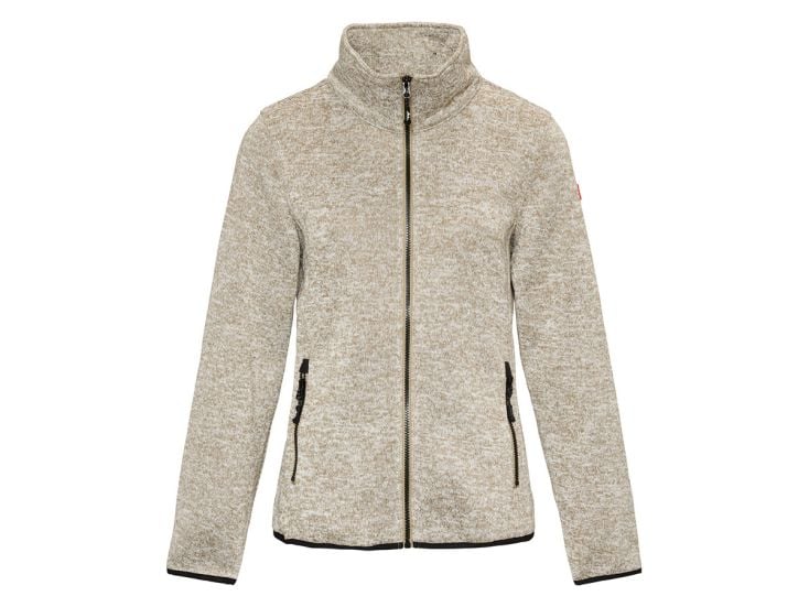 Nordberg Andrea Taupe Melange Damen Fleecejacke