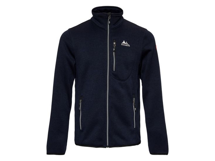 Nordberg Benjamin Navy Melange Herren Fleecejacke