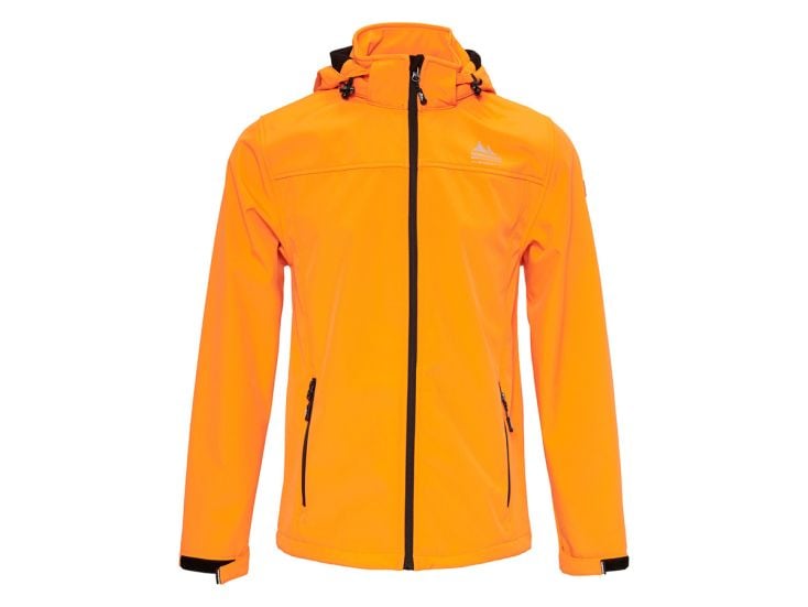 Nordberg Eldgrim Bright Orange Herren Softshelljacke