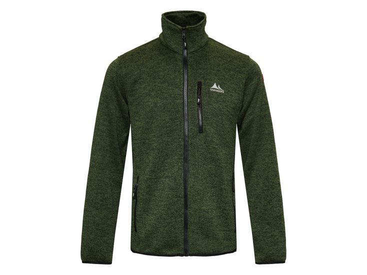 Nordberg Frank Green Melange Herren Fleecejacke